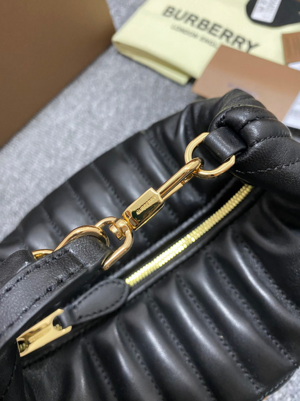 B**rry small quilted lambskin crescent lola bag