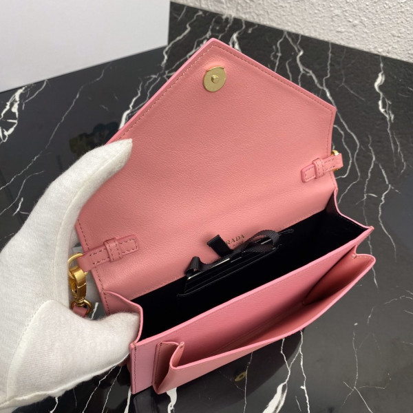 Pra*a saffiano leather mini-bag