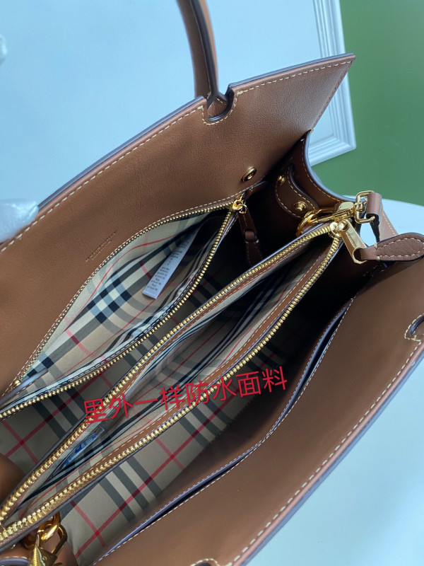 B**rry small vintage check two-handle title bag
