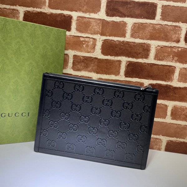G*u*i gg embossed pouch