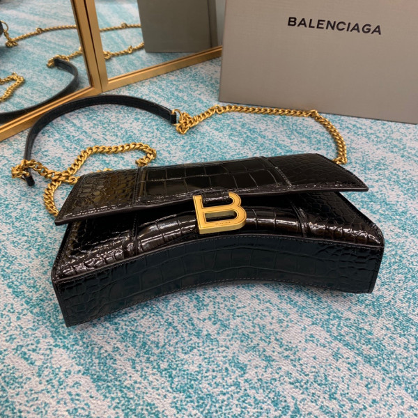 Ba*len*cia*ga hourglass chain bag