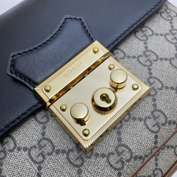G*u*i padlock small shoulder bag
