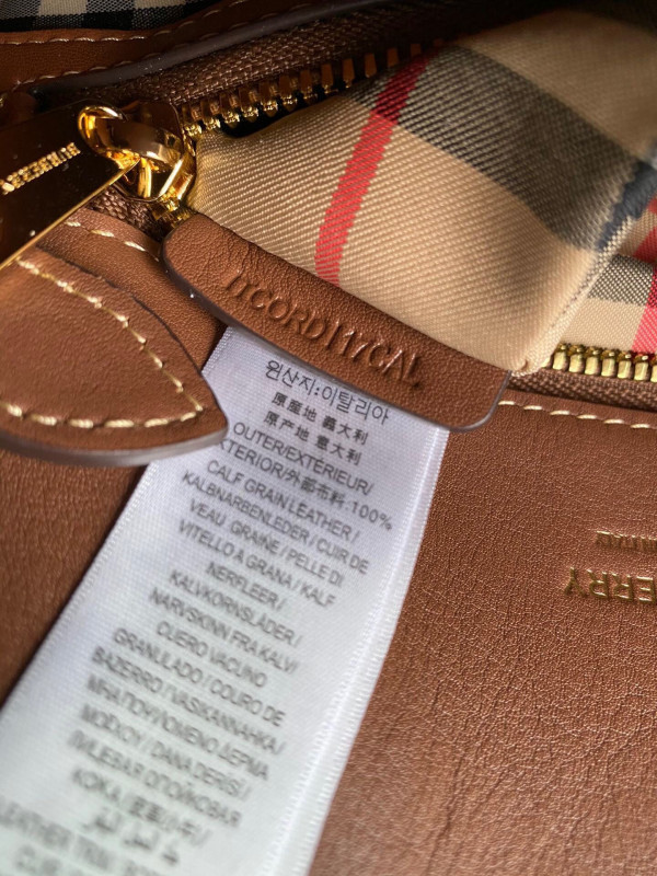 B**rry mini vintage check two-handle title bag