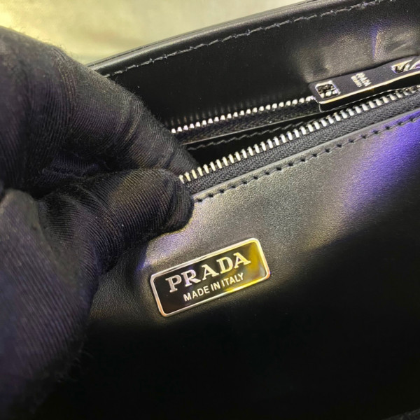 Pra*a large brushed leather tote