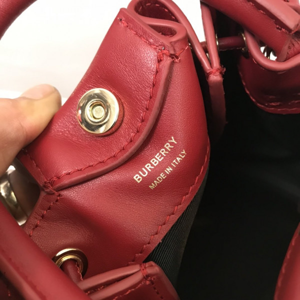 B**rry bmonogram motif leather bucket bag