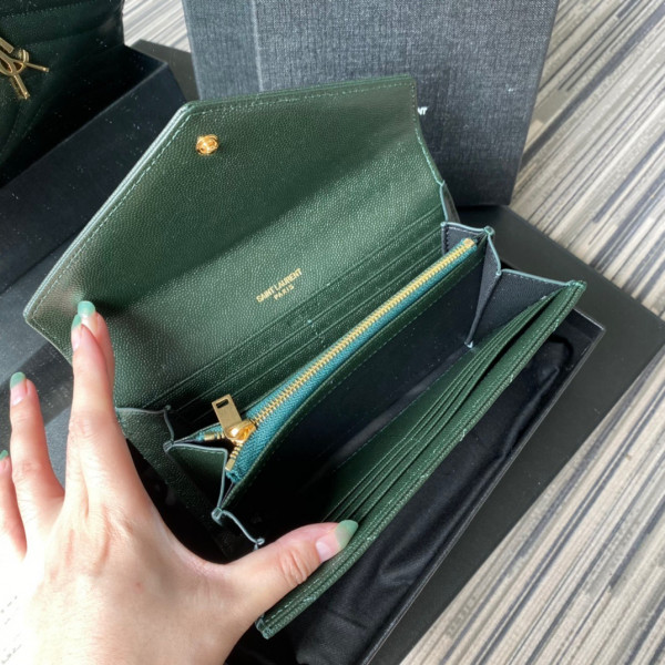 Y*L monogram large flap wallet