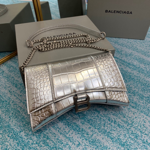 Ba*len*cia*ga hourglass chain bag