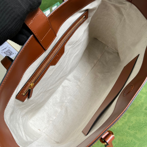 G*u*i gg matelassé leather medium tote