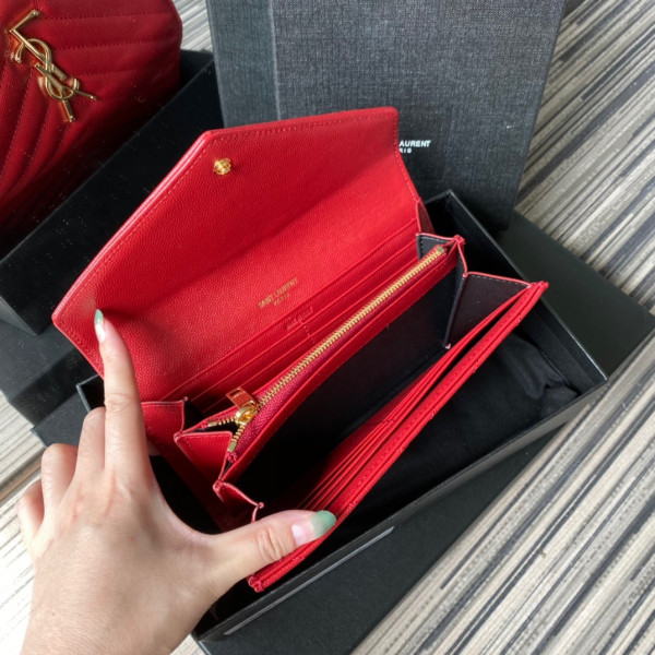 Y*L monogram large flap wallet