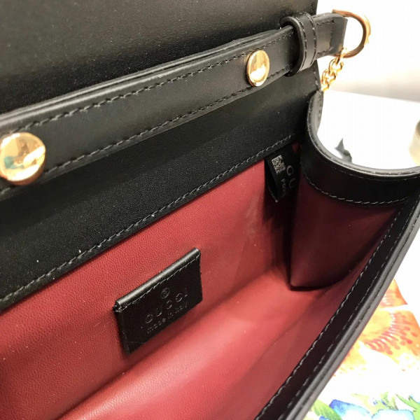 G*u*i zumi smooth leather mini shoulder bag