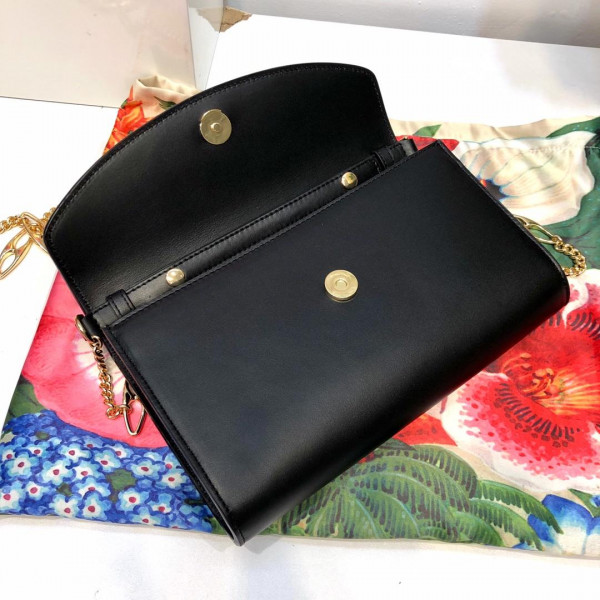 G*u*i zumi smooth leather small shoulder bag