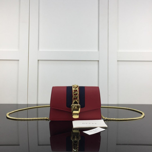 g*u*i sylvie leather S*per mini bag