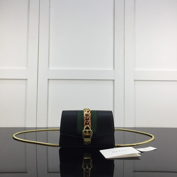 g*u*i sylvie leather S*per mini bag