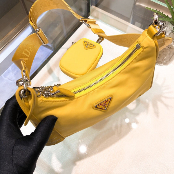 Pra*a nylon hobo bag