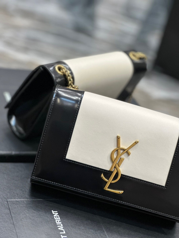 Y*L kate small two-tone leather shoulder bag