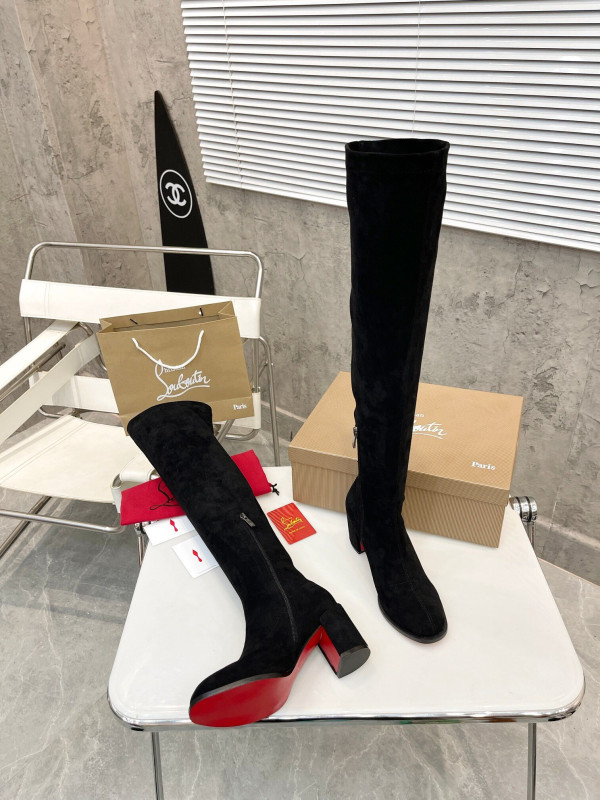 Ch**an louboutin high boots