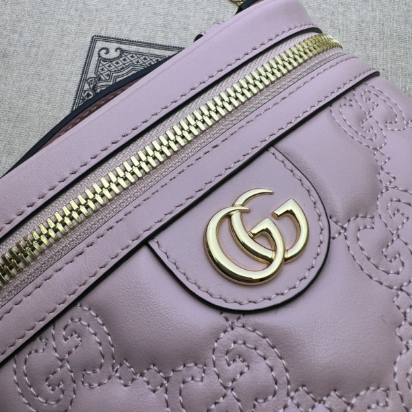 G*u*i gg matelassé top handle mini bag