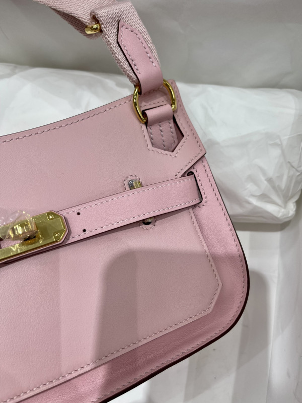 H**mes jypsiere mini bag in swift leather gris meyer