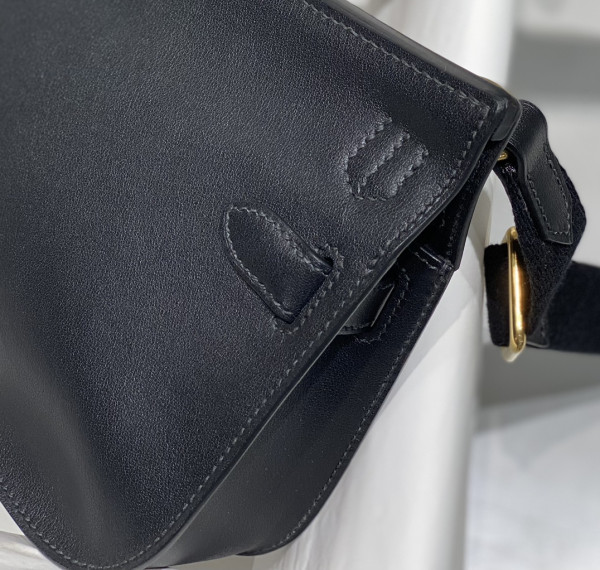H**mes jypsiere mini bag in swift leather gris meyer