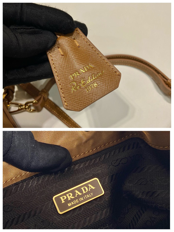 Pra*a bucket bag-15.5*19.5*10cm