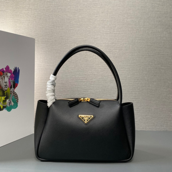 Pra*a leather handbag-28*18*11cm