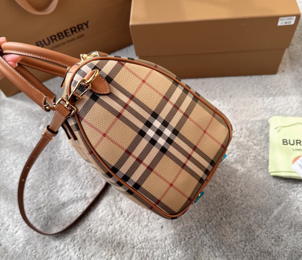 B**rry medium check bowling bag-30*15*21cm