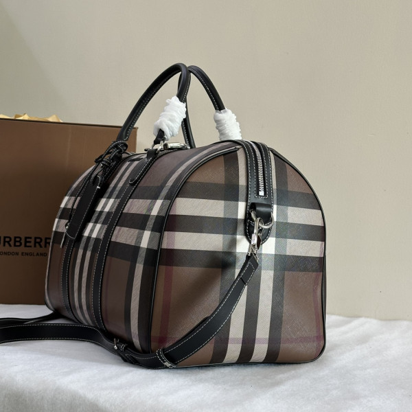 B**rry check bowling bag-49*25*28cm