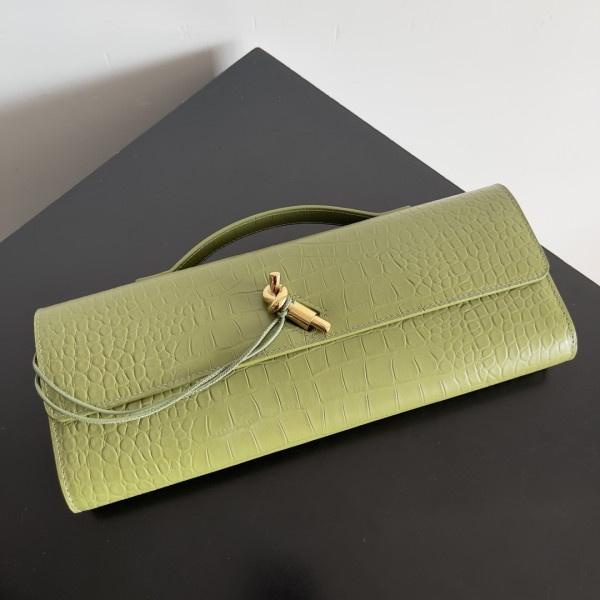 bo*te*ga Ve*ne*ta long clutch andiamo with handle-31*13*3cm