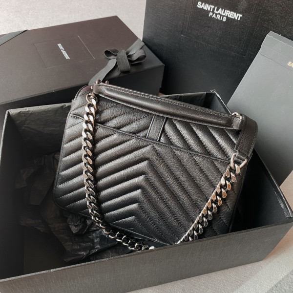 Y*L medium leather shoulder bag-24*17*6.5cm