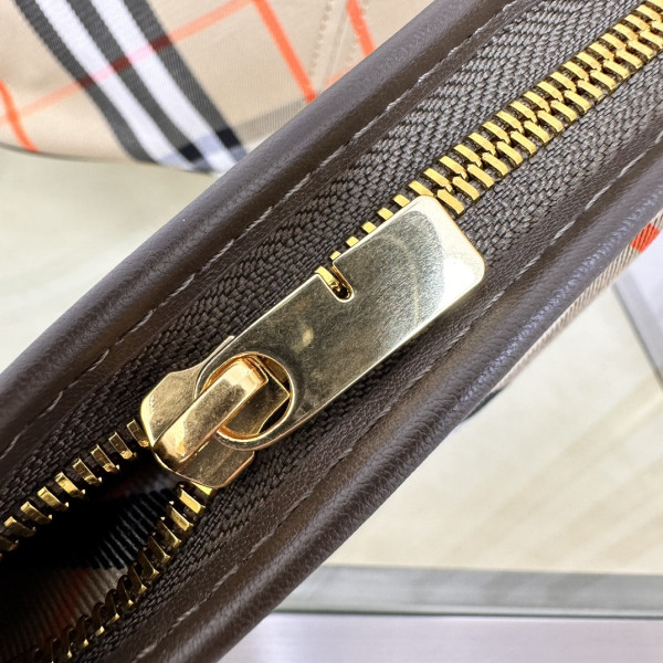 B**rry medium check tote bag-41*14*26cm